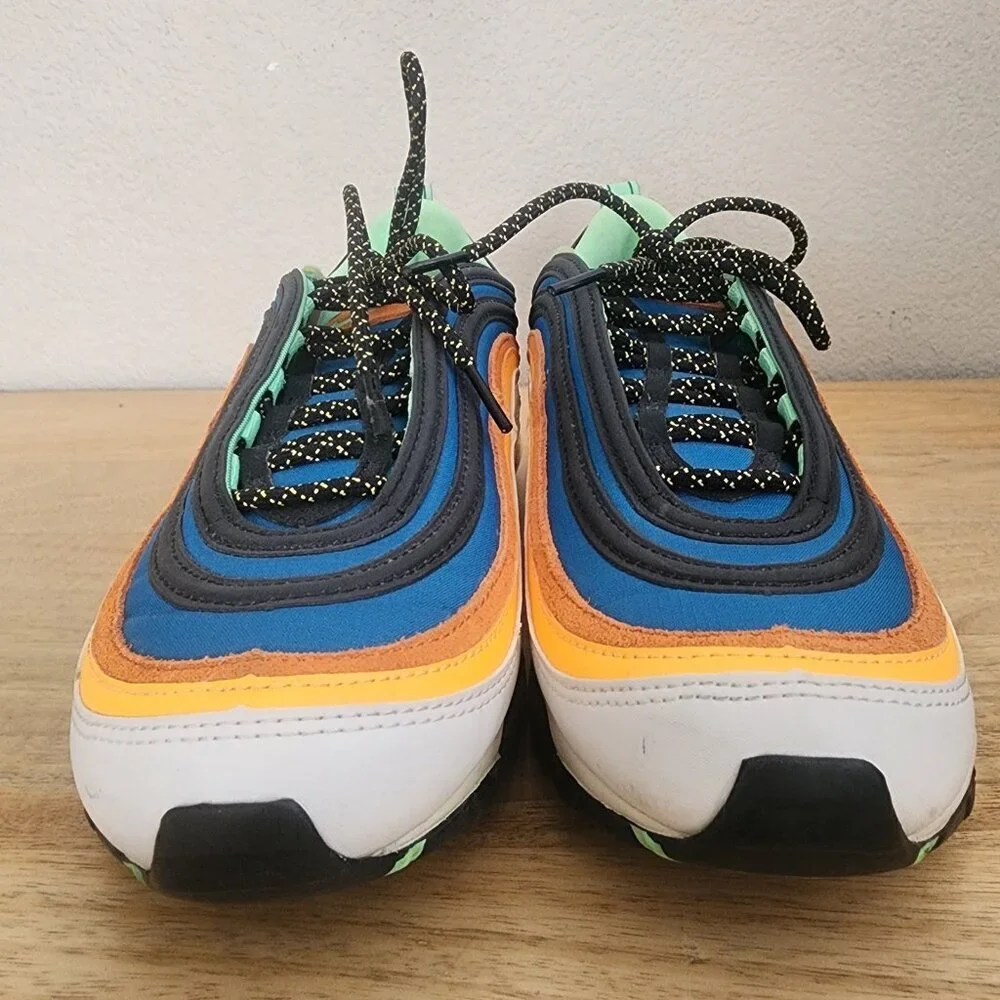 Nike Mens Air Max 97 Trainer Shoes Sneakers CZ7868-300 Green Abyss Black Size 8
